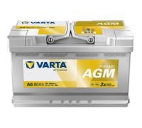 Varta Batterie de démarrage Silver Dynamic AGM A6 12V 80Ah 800A - Réf. 580901080