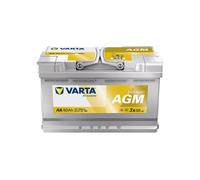 Batterie VARTA A6 Pour Auto AGM 80AH 800A 12V START&STOP 580901080 315x175x190mm