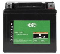 Batterie Vehicule Quantum Energy Batterie Moto et Scooter Magneti Marelli Technologie 5ah 12v 65a Agm Scellé Pôle Positif Droit
