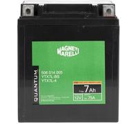 Batterie Vehicule Quantum Energy Batterie Moto Scooter Magneti Marelli 7ah 12v 75a Agm Pôle Positif Scellé Dx