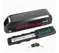Batterie Velo Electrique 36V 20.8AH(6 Round Pins) LG5200 Taille Mini Ebike Batterie Rechargeable au Lithium-ION Batterie pour 36V 500W 250W Motor