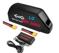 Batterie Velo Electrique 48V 24AH LG4800 Long Range Batterie Rechargeable au Lithium-ION Batterie pour 1500W 1000W 750W 500W 250W Motor