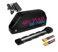 Batterie Velo Electrique 48V 25AH Long Range Lithium-ION Batterie pour 1500W 1000W 750W 500W 250W Ba-fang et Autres Kit de Conversion Ebike