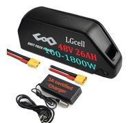 Batterie Velo Electrique 48V 26AH LG5200 Long Range Lithium-ION Batterie pour 1500W 1000W 750W 500W 250W Ba-fang et Autres Kit de Conversion Ebike