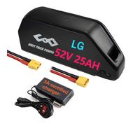 Batterie Velo Electrique 52V 25AH LGcell Long Range Batterie Rechargeable au Lithium-ION Batterie pour 1500W 1000W 750W 500W 250W Motor