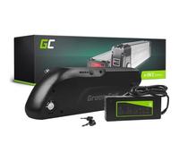 GreenCell E-Bike Battery 36V 13Ah Electric Bicycle Li-Ion Down Tube with - Batterie - 13.0 (Spécifique à l'appareil, 13000 mAh), Pile