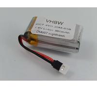Batterie Vhbw Li-Ion 380mah (7.4v) Pour Drone, Multicopter You Go Media Dm007 Nighthawk Quadrocopter-Vhbw