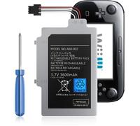 Batterie Wii U 3600mAh - Haute capacité - Compatible avec Nintendo Wii U Gamepad WUP-010 WUP-002 A