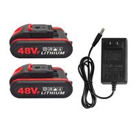 Batterie Worx Rechargeable au Lithium-Ion 48V, remplacement 21VF 48VF 88VF, perceuse à percussion, perceuse électrique, ciseaux, tronçonneuse, outil électrique 1 Battery 1 Charger