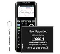 Batterie YISHDA TI-84 Plus, 1600 mAh, compatible avec Texas Instruments TI-84 Plus, CE, TI Nspire CX/CX II, TI Nspire CX CAS/CX CAS II, P/N : P11P35-11-N01