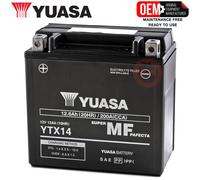 Batterie YTX14-BS Yuasa Originale Scellée Yamaha YFM R Raptor 660 2001-2005