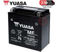 Batterie YTX16-BS Yuasa Scellée Originale Kawasaki VN Vulcan 1500 1996-1999
