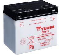 Batterie YUASA 52515 (DC) sans acide 12V/25AH (20 h) [186x130x171] CCA=130A Quantité d'acide 1800 ml