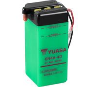 Batterie YUASA 6N4A-4D (DC) sans acide 6V/4AH (10 heures) [61x57x131] Quantité de remplissage d'acide 200 ml