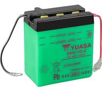 Batterie YUASA 6N6-1D-2 (DC) sans acide 6V/6AH (10 h) [99x57x111] Quantité d'acide 300 ml