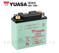 AERMACCHI Chimera 175 1956-1961 BATTERIE YUASA B39-6 6V / 7AH