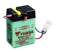 Batterie Yuasa pour Moto Honda 70 ST Dax 1980 à 1989 6N2A-2C-3 / 6V 2Ah