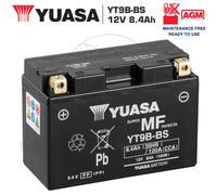 Batterie Yuasa Prête À L'Emploi AGM 8AH YT9B-BS Yamaha XT R 660 2004-2015
