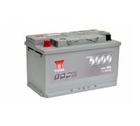 Yuasa YBX5116 Batterie de voiture haute performance 12 V 90 Ah 800 CCA Argenté