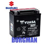 BATTERIE/YUASA SUZUKI BURGMAN/650 2014 2015 2016 2017 YTX14-BS 12 V 12 Ah 200