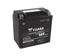 Batterie YUASA W/C sans entretien activée usine - YTX14 FA