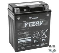 Batterie Yuasa Yamaha MT-03A 320 CC 2016 > Prête À L'Emploi 113X70X130 MM -YTZ8V