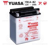 Batterie Yuasa YB14-B2 12V 14Ah Honda VT 750 C Shadow 1987-1989