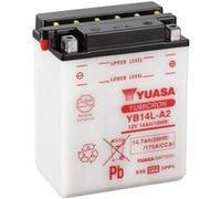 Yuasa Batterie YB14L-A2 12V 14Ah - Conventionnelle avec entretien, livrée sans acide