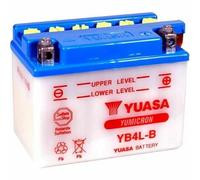 Batterie YUASA YB4L-B compatible avec Malaguti F12 Phantom RST EURO2.3-50 CC - 2003-2004 moto scooter spécifique complète