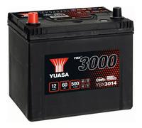 Yuasa YBX3014 Batterie de voiture haute performance scellée sans entretien 12 V 60 Ah 450 CCA