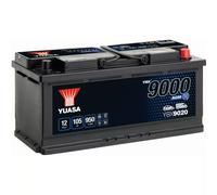 Yuasa YBX9020 Batterie voiture 12 V 105 Ah 950 CCA AGM haute performance Start Stop Plus
