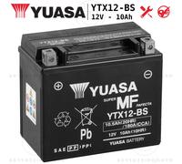 Batterie Yuasa YTX12-BS Scellée 12V 10Ah Honda PC Pacific Coast 800 1989-1998