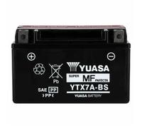 Batterie YUASA YTX7A-BS sans entretien livrée avec pack acide