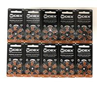 Batteries 312 ZAS pour appareils auditifs, pack de 60 piles Zinc Air sans mercure - marron