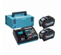Makita 40V Li-ion MAX Set de 2 batteries 5.0 ah - Chargeur - Mbox - 191V35-5