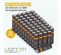 Batteries rechargeables AAA AA avec station de charge | 1000 mAh AA | 500...