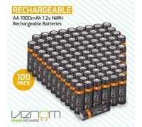 Batteries rechargeables AAA AA avec station de charge | 1000 mAh AA | 500...