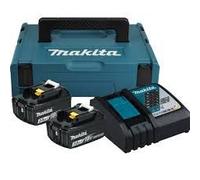 Pack énergie (2x3,0 Ah) avec chargeur simple et coffret Makpac - MAKITA 197952-5