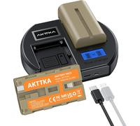 ¿ Batteries Np-F550 3000Mah Double Pack + Chargeur Rapide Pd18W Double Pour Sony Np-F550/570/530/750/330,Avec Écran Lcd Et Compatibilité Dslr/Hybride