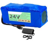Batteries pour vélo 24V 10AH 15AH Ebike Batterie 24V 10AH 15AH Replacement Battery Haute Puissance for Folding Bike EBike Battery with Charger pour 200W 350W 500W Moteu 24V 10AH,T