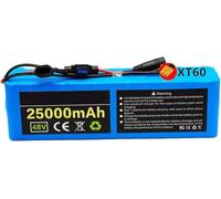 Batteries pour vélo 48V 25Ah 20Ah 14Ah 12Ah,Batterie de vélo électrique 48V 25Ah 20Ah 14Ah 12Ah Haute Puissance avec Chargeur pour 200W 350W 500W 750W 1000W Moteu 48V 20Ah,T