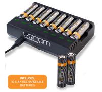 Batteries rechargeables AAA AA avec station de charge | 1000 mAh AA | 500...