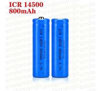 Batteries rechargeables Li-ion AA de 3,7 V, 14500 mAh, capacité adéquate, cellules au lithium pour lampe torche LED, lampe frontale 4 pcs pointed