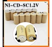 Batteries SC 1,2 V 2800 mAh pour tournevis électrique, perceuse, batterie rechargeable Ni-Cd avec languette, outil électrique, cellules NiCd SUBC 4PCS SC