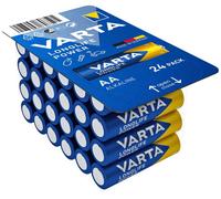Pack 24 Piles VARTA Pile alcaline LONGLIFE Power AA (LR6) 1.5V