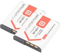 Battery 1400 mAh 3.7 V High Capacity Replacement Battery NPFG1 NP FG1 for Sony Cyber-Shot DSC-N1 / DSC-T100 / DSC-HX30V / DSC-HX9V / DSC-WX10 Camera (2 Batteries)