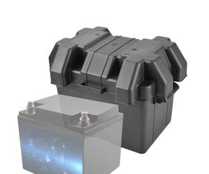 Battery Box, 26x18x20cm Automotive Replacement Battery Trays, Sturdy Portable Waterproof Batttery Tray Cases | Improved for Marine, Automotive, RV, Boat and Travel Trailer Batteries