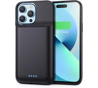 Battery Case For Iphone 12 Pro Max/13 Pro Max/14 Pro Max/14 Plus, [8600mah] External Rechargeable Battery, Powerful Portable Charger Battery Extension Case For Iphone - Black