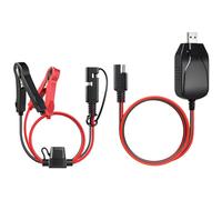 Battery Charger Motorcycle - 12V USB Intelligent Automatic Maintainer Charging Power Cable 180cm | Portable Battery Maintainer with Protection System for Marine Car RV ATV Tractor Boat Use