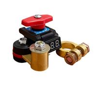 Battery Cut Off Button - Isolateur robuste en laiton et ABS 12 V/24 V | 300 A Power Shut Off Device for Truck, RV, Marine, ATV and Vehicle Electrical Circuit